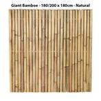 Bamboe scherm 180x180cm Nature of Dark met clear coating, Tuin en Terras, Tuinschermen, Nieuw, 150 tot 200 cm, 150 tot 200 cm