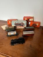 Setje oude Marklin wagons en loc 3000., Wisselstroom, Verzenden, Analoog, Märklin