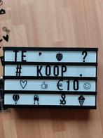 Letterbord met licht lichtbox met veel letter, leestekens, Huis en Inrichting, Ophalen of Verzenden, Zo goed als nieuw
