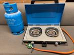 Campingaz Xcelerate 400 S Twee Pits Gasfornuis, Caravans en Kamperen, Kampeeraccessoires, Ophalen of Verzenden, Gebruikt