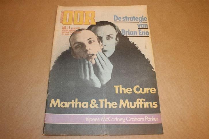 Muziekkrant Oor 1980 - The Cure - Brian Eno, Boeken, Tijdschriften en Kranten, Zo goed als nieuw, Muziek, Film of Tv, Ophalen of Verzenden