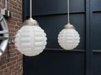 2 PRACHTIGE IDENTIEKE ART DECO LAMPEN, Huis en Inrichting, Lampen | Plafondlampen, Ophalen, Gebruikt, ART DECO