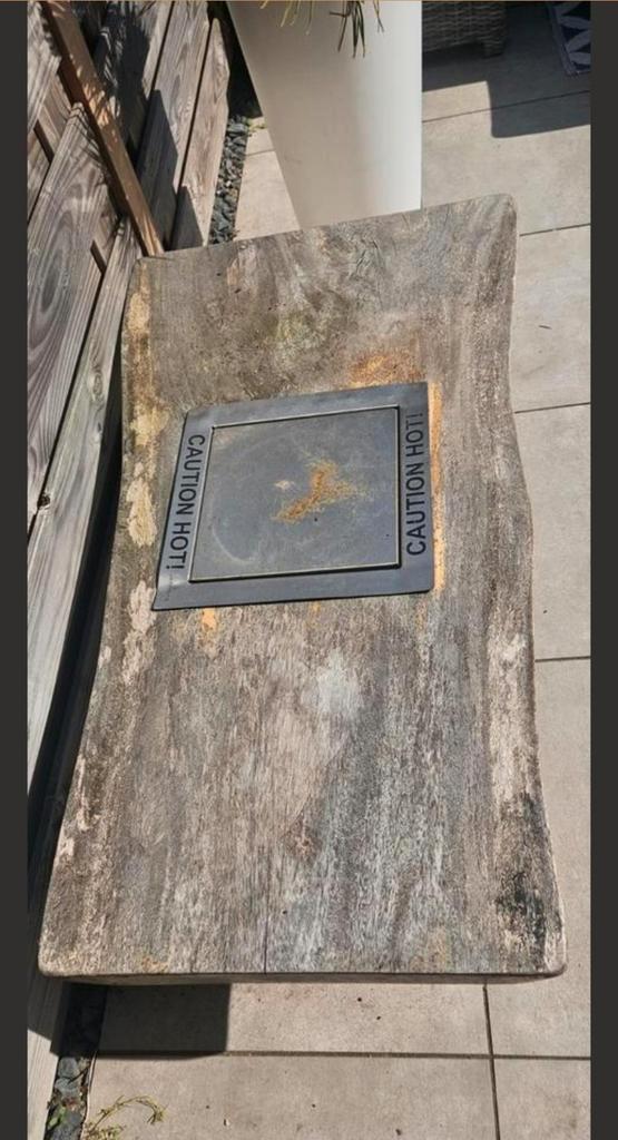Vuurtafel robuust goede kwaliteit, Tuin en Terras, Vuurtafels, Zo goed als nieuw, Ophalen