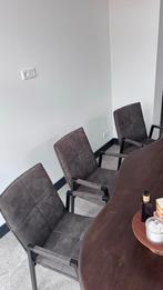 8 Arthena Armstoelen - Stijlvol en Comfortabel, Huis en Inrichting, Stoelen, Gebruikt, Ophalen of Verzenden, Metaal, Grijs