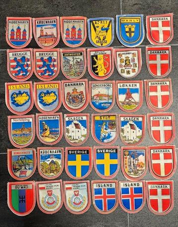 Patches, emblemen opnaaibaar, landen, steden beschikbaar voor biedingen