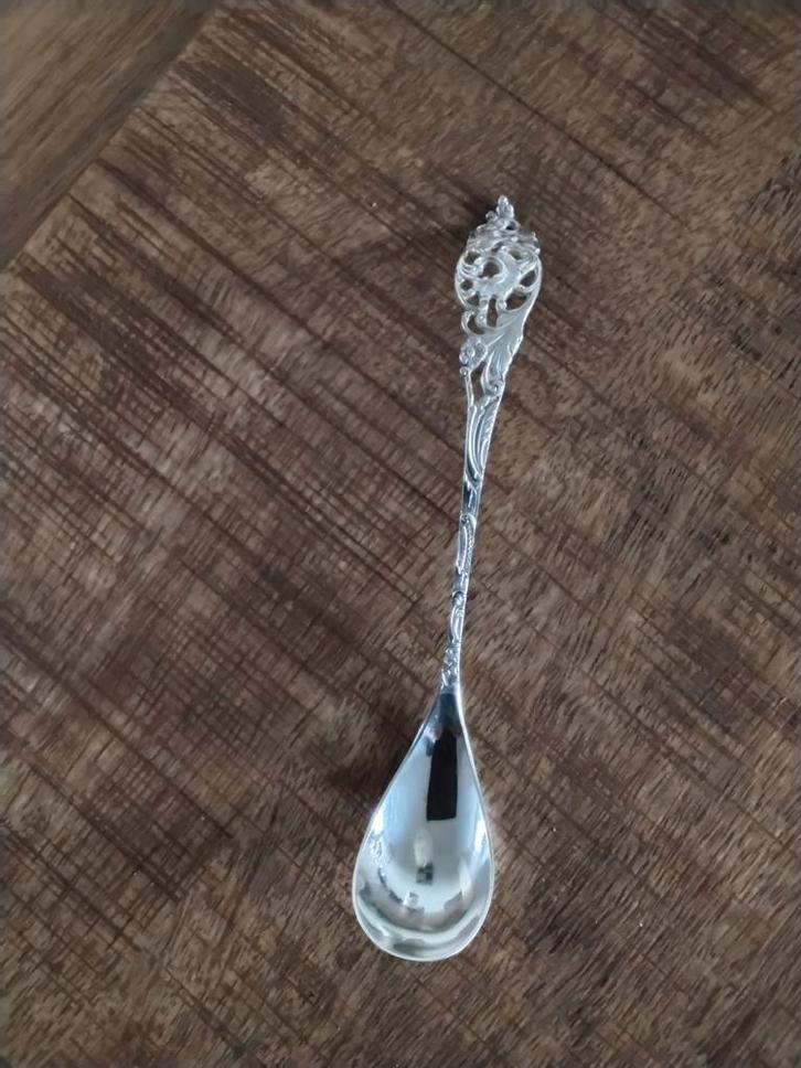 Zilveren Strooplepel met Sierlijk Design, Antiek en Kunst, Antiek | Goud en Zilver, Zilver, Ophalen of Verzenden
