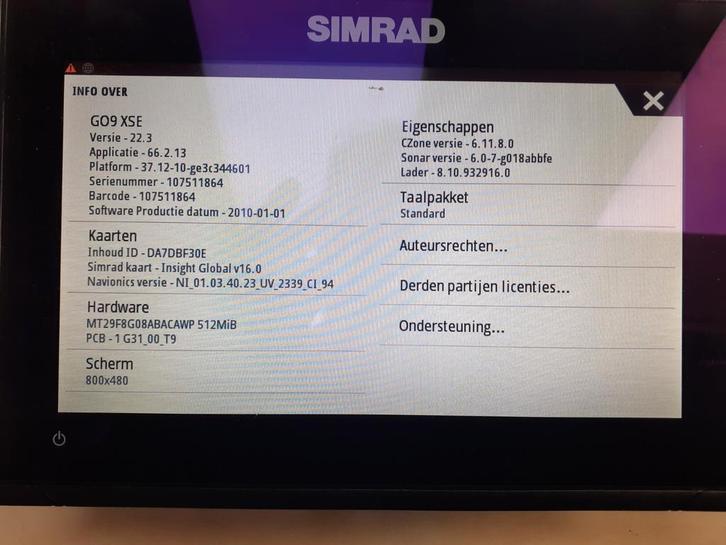 Simrad GO9 XSE Kaartplotter - Demo Model Compleet, Watersport en Boten, Navigatiemiddelen en Scheepselektronica, Zo goed als nieuw