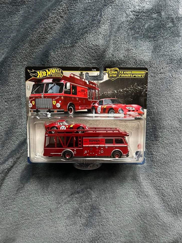 Hot Wheels - Ferrari 250 GTO Transport, Hobby en Vrije tijd, Modelauto's | Overige schalen, Nieuw, Auto, Verzenden