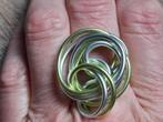 **SALE** Unieke ring ongevceer maat 18 (0.50 eurocnet), Ophalen of Verzenden, Zo goed als nieuw, Overige kleuren, Overige materialen