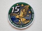 Patch RNLAF 15 jaar Defensie Helikopter Commando 2008 - 2023, Verzamelen, Verzenden, Luchtmacht, Nederland, Embleem of Badge