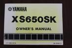 Yamaha XS650SK 1982 motorcycle owner's manual XS 650 SK, Motoren, Handleidingen en Instructieboekjes, Ophalen of Verzenden, Yamaha
