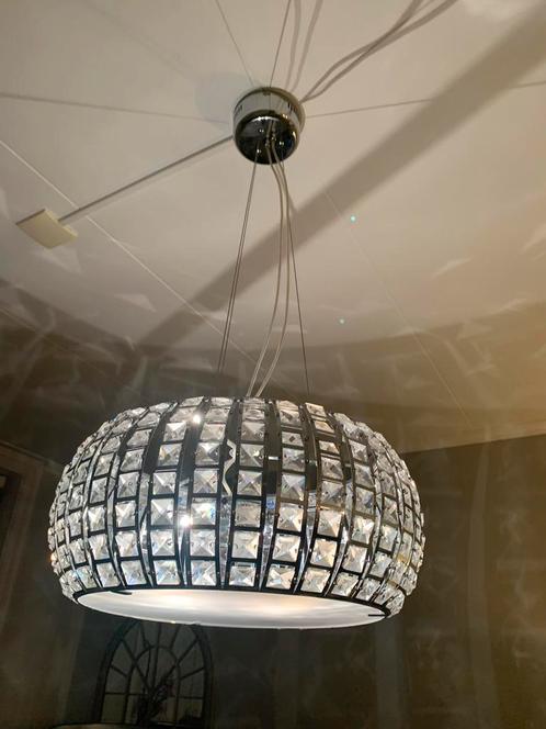 Plafondlamp met steentjes, en afstandbediening, Huis en Inrichting, Lampen | Plafondlampen, Zo goed als nieuw, Verzenden