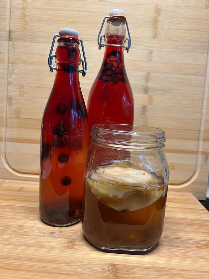 Waterkefir korrels, kombucha startervloeistof met scoby, Diversen, Levensmiddelen, Ophalen of Verzenden