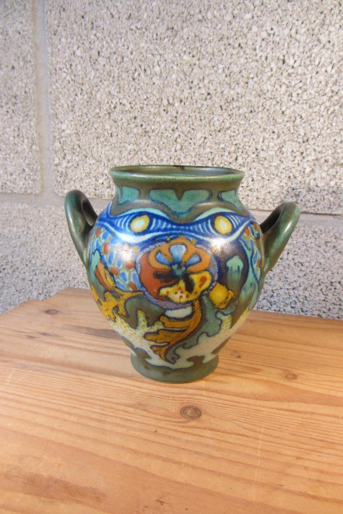 Vaas / vaasje (plateel) van de Zuid-Holland, Gouda, Antiek en Kunst, Antiek | Keramiek en Aardewerk, Ophalen of Verzenden