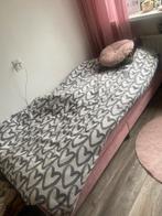 Gestoffeerd bed met topmatras, Ophalen, Gebruikt, Eenpersoons