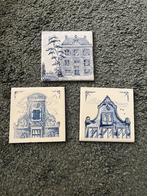 KLM Tegeltjes Delfts Blauw (6 stuks), Ophalen of Verzenden, Gebruikt, Porselein, Overige typen
