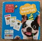 Woord kwartet maan, roos, vis school, Hobby en Vrije tijd, Gezelschapsspellen | Kaartspellen, Ophalen, Zo goed als nieuw