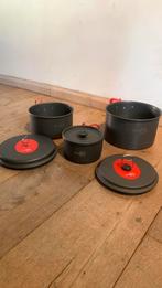 Bo camp 3x kookpotten pan camping hiking titanium kookpot, Verzenden, Zo goed als nieuw