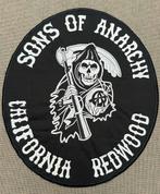 Sons of Anarchy motorclub embleem ovaal groot 33cm, Ophalen of Verzenden, Tweedehands