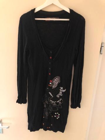 Desigual mooie en chique lange zwarte jurk maat M/S beschikbaar voor biedingen