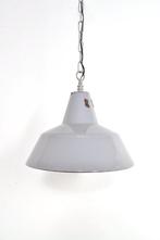 Vintage industriële hanglamp emaille lamp fabriekslamp, Huis en Inrichting, Lampen | Hanglampen, Ophalen of Verzenden, Gebruikt
