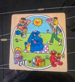 Sesamstraat puzzel van hout, Ophalen of Verzenden, Zo goed als nieuw, Van hout, Minder dan 10 stukjes