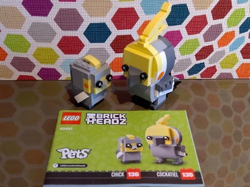LEGO 40481BRICKHEADZ 135 | 136 Cockatiel and Chick, Kinderen en Baby's, Speelgoed | Duplo en Lego, Zo goed als nieuw, Lego, Complete set