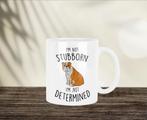 I’m not stubborn Bulldog mok, Huis en Inrichting, Keuken | Servies, Ophalen of Verzenden, Nieuw, Overige stijlen, Kop(pen) en/of Schotel(s)