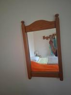 Houten spiegel, Antiek en Kunst, Ophalen, Rechthoekig, Minder dan 50 cm, Minder dan 100 cm