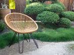 Prachtige/Zeldzame Vintage Riet Rotan Rohé Stoel 50/60 's, Huis en Inrichting, Stoelen, Riet of Rotan, Gebruikt, Vintage Rotan Design