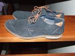 Borelli zeer nette blauwe suede veterschoenen 44, Borelli, Blauw, Ophalen of Verzenden, Zo goed als nieuw