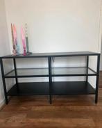 Strak IKEA TV Meubel met Glazen Legplanken, Ophalen