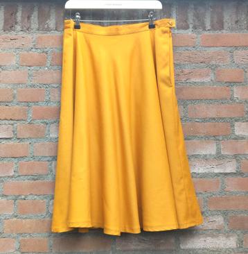 REAL VINTAGE oker gele A-lijn rok XL / 44 beschikbaar voor biedingen