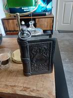 Antiek tinnen boek iets unieks als drink flacon, Ophalen of Verzenden