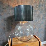 Tafel glas lamp, Huis en Inrichting, Lampen | Tafellampen, Ophalen, Zo goed als nieuw, Glas, Minder dan 50 cm