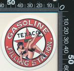 Sticker: Texaco - Gasoline filling station, Ophalen of Verzenden, Zo goed als nieuw, Auto of Motor