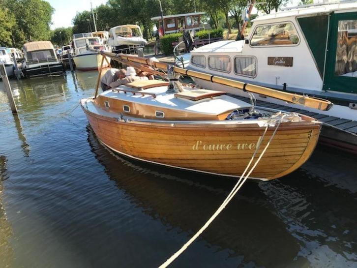 Klassiek zeiljacht, Watersport en Boten, Kajuitzeilboten en Zeiljachten, Gebruikt, Hout, 6 tot 9 meter, Benzine, Ophalen
