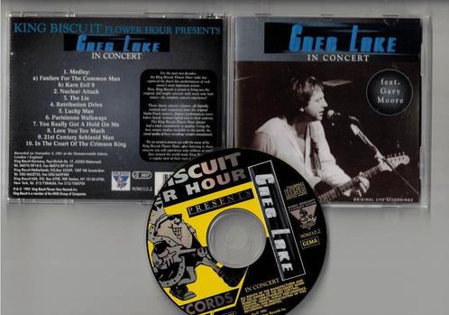 GREG LAKE CD In Concert - King Biscuit Flower H. Gary Moore, Cd's en Dvd's, Cd's | Rock, Gebruikt, Progressive, Ophalen of Verzenden