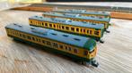 4 Tomix rijtuigen/stuurstand Japan, Hobby en Vrije tijd, Modeltreinen | N-Spoor, Overige merken, Gelijkstroom, Wagon, Ophalen of Verzenden