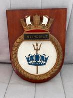 HMS Invincible Wapenbord, Antiek en Kunst, Antiek | Wandborden en Tegels, Ophalen of Verzenden