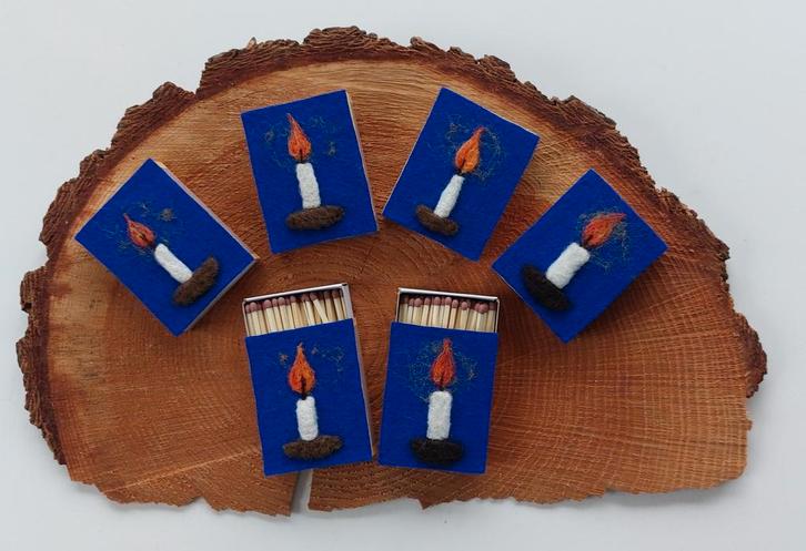 Luciferdoosjes, Waldorf, seizoen, advent, kerst, wolvilt, Hobby en Vrije tijd, Vilt, Nieuw, Gebruiksvoorwerp, Wolvilt, Ophalen of Verzenden