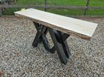 SUPER GAVE SIDETABLE MET BOOMSTAM BLAD NIEUW, Huis en Inrichting, Tafels | Sidetables, Ophalen, Nieuw, 25 tot 50 cm, Rechthoekig