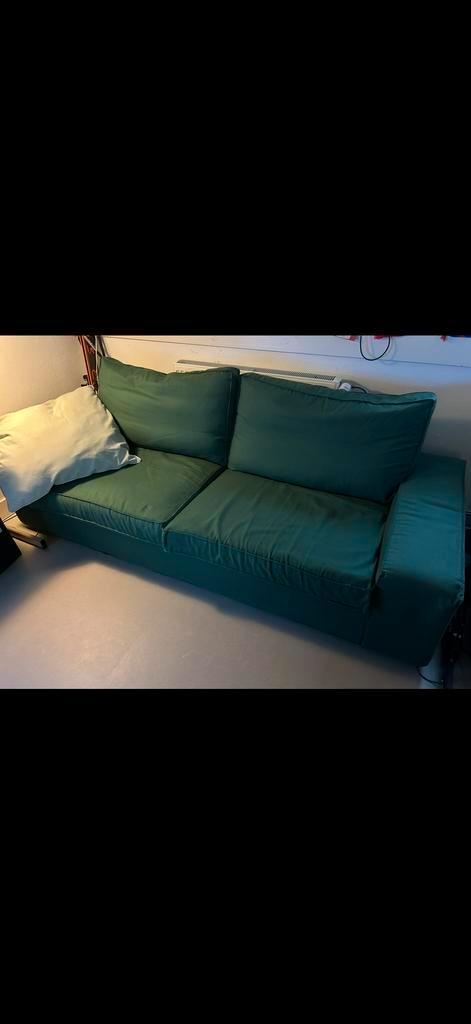 IKEA Kivik bank - Groen, Huis en Inrichting, Banken | Bankstellen, Gebruikt, Rechte bank, Tweepersoons, 150 tot 200 cm, 75 tot 100 cm