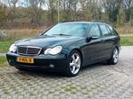 C 220 cdi Combi zwart automaat 2003 leder xenon, Auto's, Automaat, Achterwielaandrijving, Zwart, Zwart