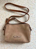 Berba tasje leer - kleur cemento - schouder of crossbody, Ophalen of Verzenden, Zo goed als nieuw, Beige, Schoudertasje