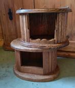 Twee houten voeten stoofjes/ bijzet plantentafeltjes, Minder dan 50 cm, Gebruikt, Minder dan 50 cm, Ophalen of Verzenden