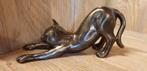 POES STREKT / BRONZEN BEELD, Dierenbeeld, Nieuw, Info@huisentuindecoratiemarie.nl, Huis en tuin decoratie marie