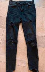 Ripped skinny jeans Zara maat 34, Kleding | Dames, Spijkerbroeken en Jeans, Ophalen of Verzenden, Zwart