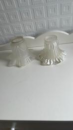 2 Vintage lampenkapjes., Huis en Inrichting, Lampen | Lampenkappen, Ophalen of Verzenden, Gebruikt, Rond, Minder dan 25 cm