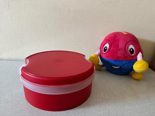 I.Z.G.S. verkerende ROOD koektrommel - koekdoos TUPPERWARE, Huis en Inrichting, Keuken | Tupperware, Gebruikt, Bus of Trommel
